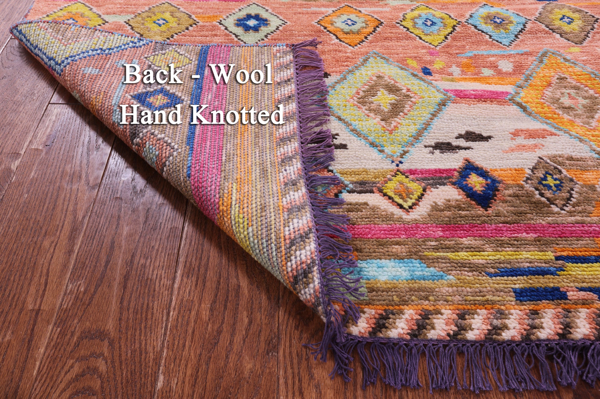 Tribal Moroccan Handmade Wool Rug - 4' 0" X 5' 10" - Golden Nile