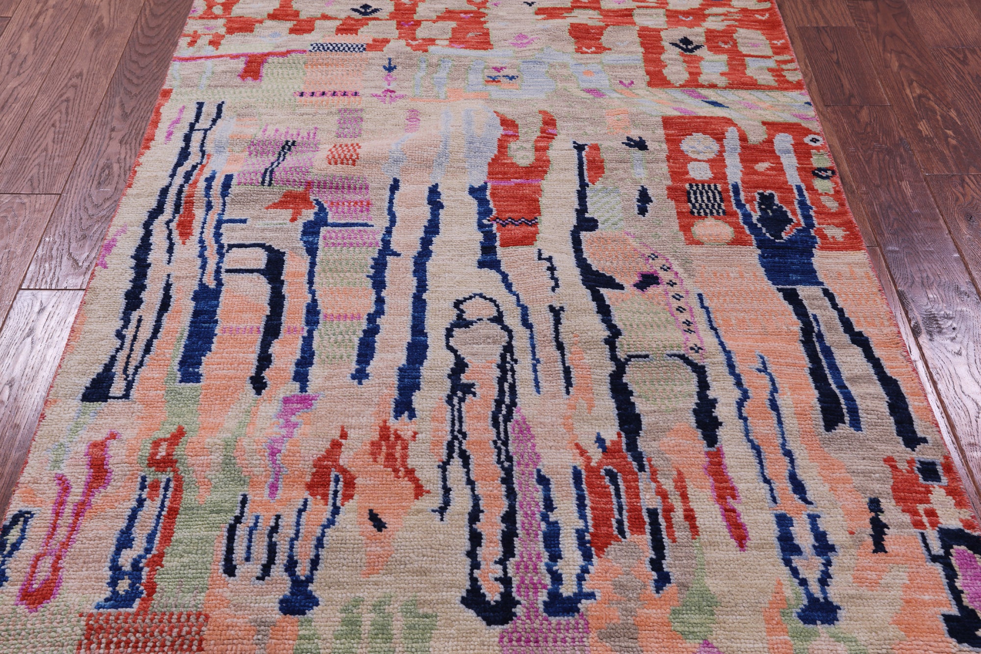 Tribal Moroccan Handmade Wool Rug - 4' 2" X 6' 0" - Golden Nile