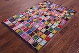 Tribal Moroccan Hand Knotted Wool Rug - 4' 1" X 5' 11" - Golden Nile