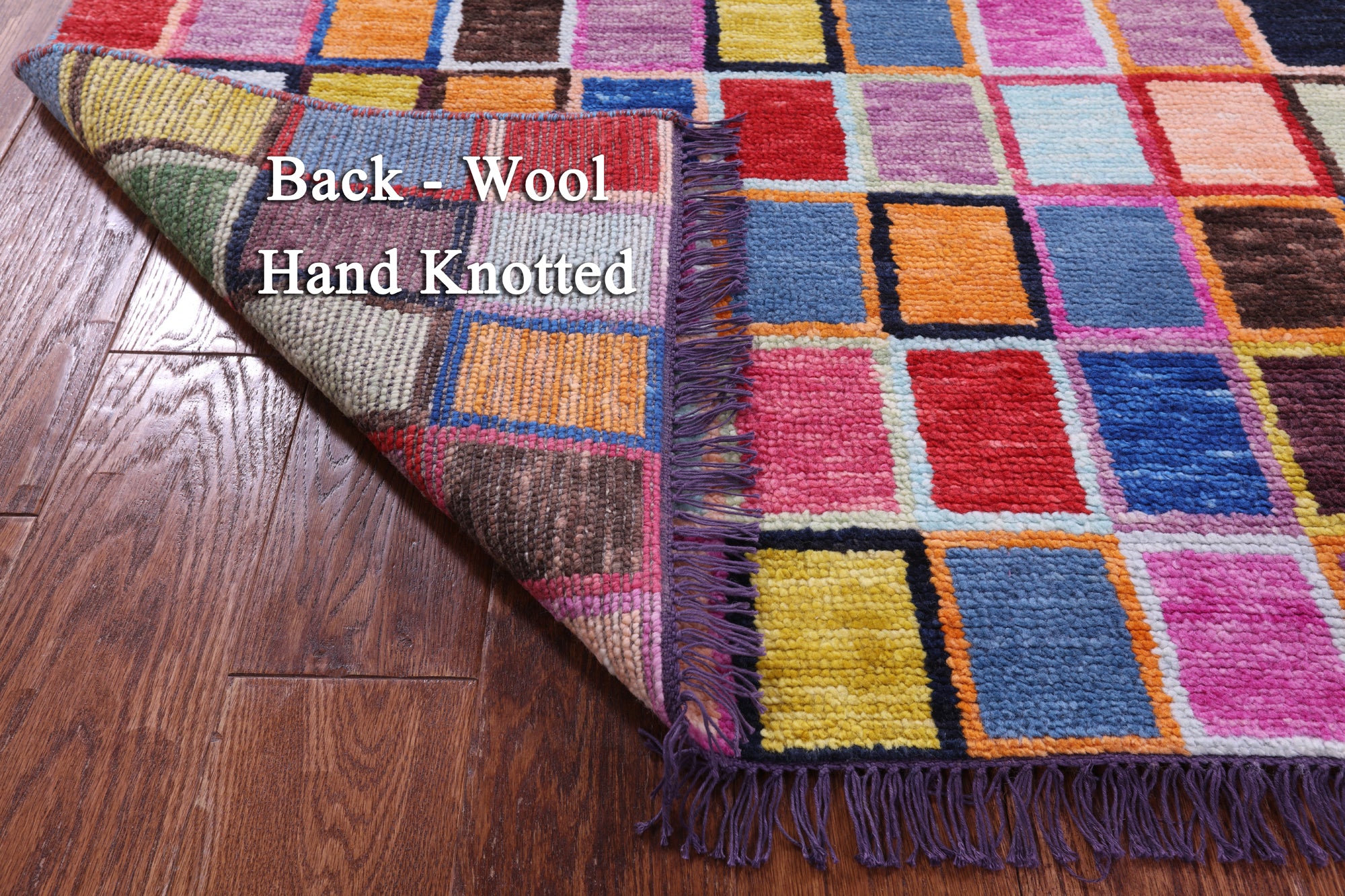 Tribal Moroccan Hand Knotted Wool Rug - 4' 1" X 5' 11" - Golden Nile
