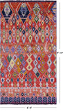 Tribal Moroccan Hand Knotted Wool Rug - 4' 4" X 7' 11" - Golden Nile