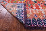 Tribal Moroccan Hand Knotted Wool Rug - 4' 4" X 7' 11" - Golden Nile