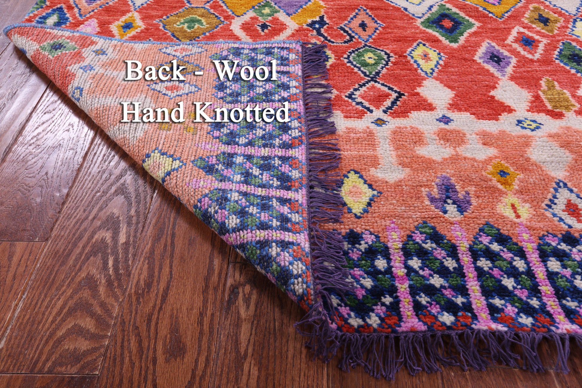 Tribal Moroccan Hand Knotted Wool Rug - 4' 4" X 7' 11" - Golden Nile