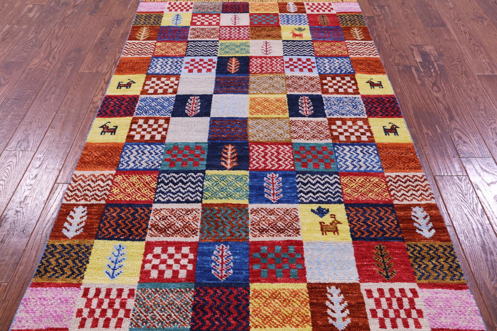Tribal Moroccan Handmade Wool Rug - 4' 4" X 7' 11" - Golden Nile
