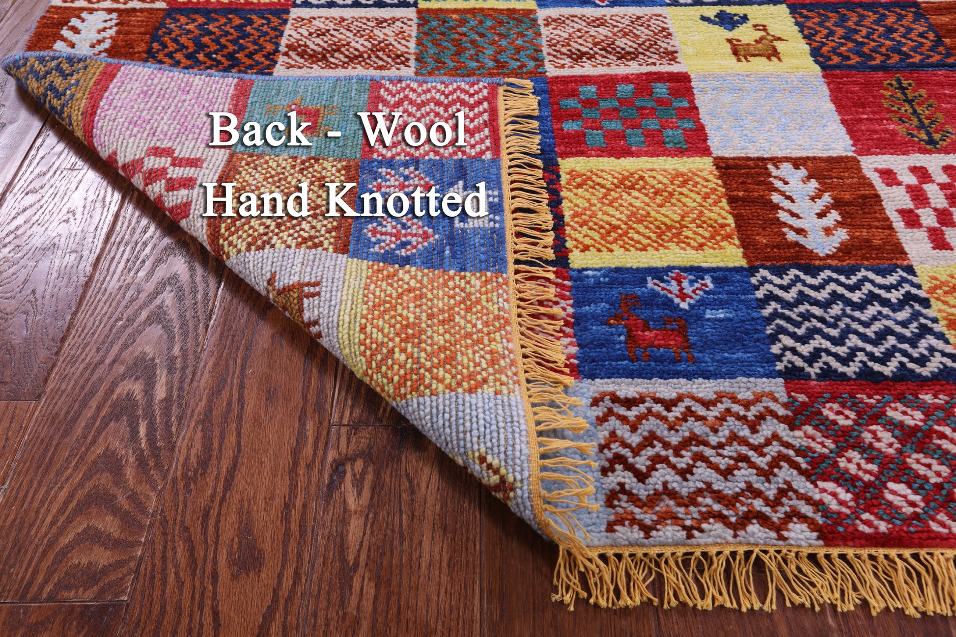 Tribal Moroccan Handmade Wool Rug - 4' 4" X 7' 11" - Golden Nile