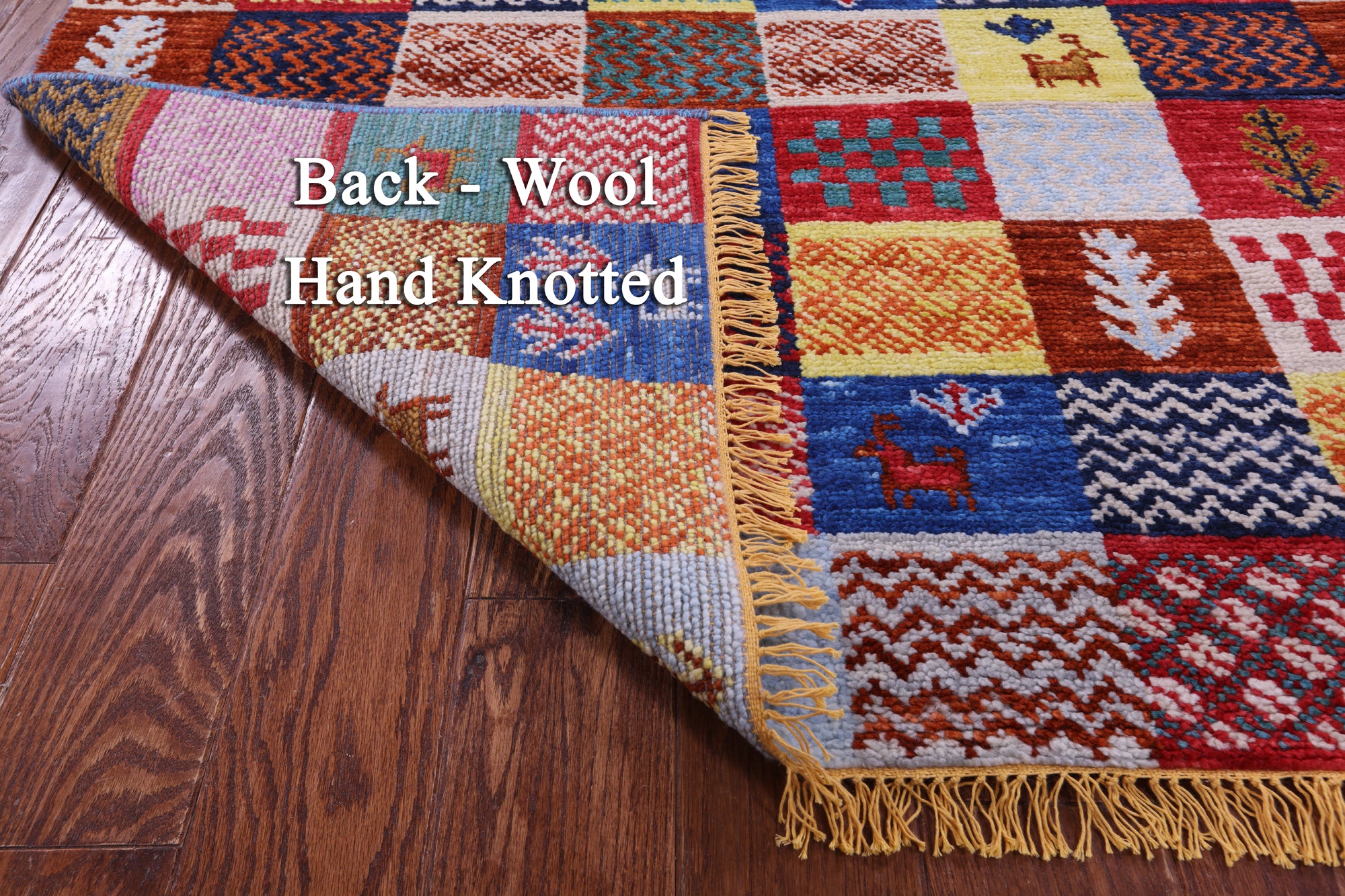Tribal Moroccan Handmade Wool Rug - 4' 4" X 7' 11" - Golden Nile