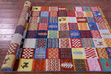 Tribal Moroccan Handmade Wool Rug - 4' 4" X 7' 11" - Golden Nile