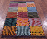 Tribal Moroccan Handmade Wool Rug - 3' 2" X 5' 0" - Golden Nile