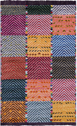 Tribal Moroccan Handmade Wool Rug - 3' 2