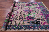 Persian Fine Serapi Hand Knotted Wool & Silk Rug - 8' 0" X 10' 1" - Golden Nile