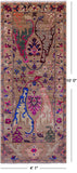 Persian Fine Serapi Handmade Wool & Silk Runner Rug - 4' 1" X 10' 0" - Golden Nile