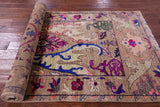 Persian Fine Serapi Handmade Wool & Silk Runner Rug - 4' 1" X 10' 0" - Golden Nile