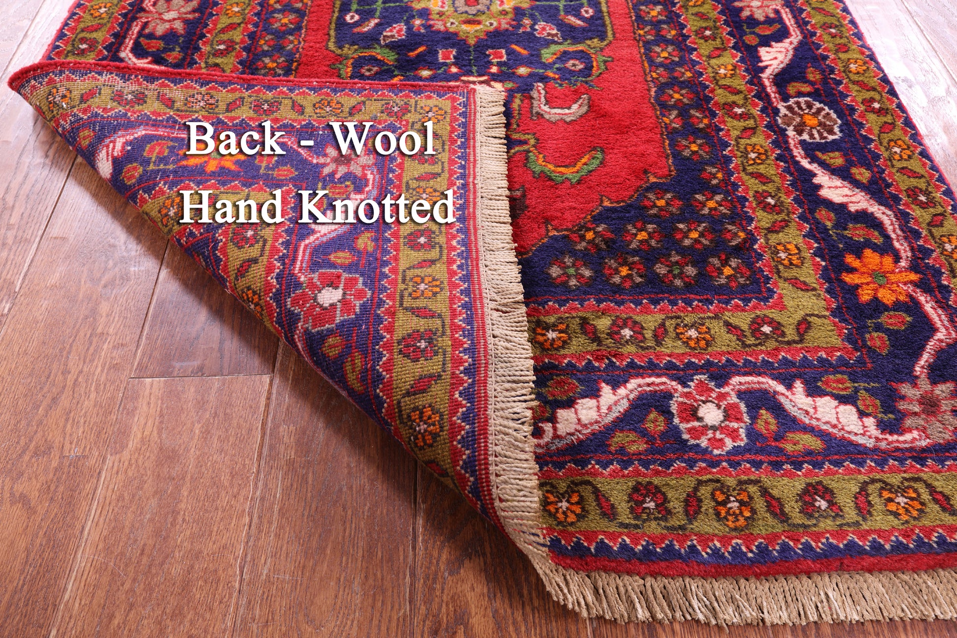 Persian Tabriz Handmade Wool Rug - 3' 5" X 13' 5" - Golden Nile