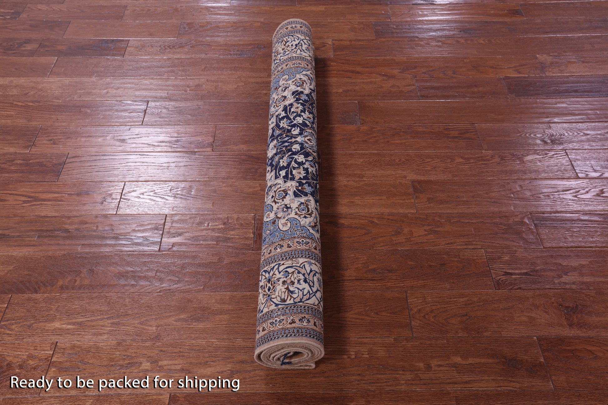 Persian Nain Hand Knotted Wool & Silk Rug - 4' 2" X 6' 10" - Golden Nile