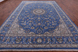 Persian Nain Handmade Wool & Silk Rug - 9' 9" X 14' 0" - Golden Nile