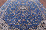 Persian Nain Handmade Wool & Silk Rug - 9' 9" X 14' 0" - Golden Nile