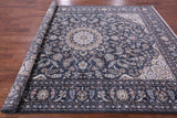 Persian Nain Hand Knotted Wool & Silk Rug - 8' 2" X 10' 2" - Golden Nile