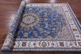 Persian Nain Handmade Wool & Silk Rug - 5' 10" X 9' 0" - Golden Nile