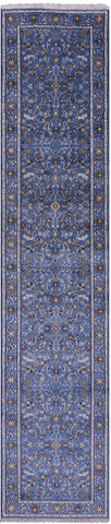 Persian Nain Handmade Wool & Silk Runner Rug - 2' 9