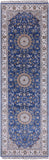 Persian Nain Hand Knotted Wool & Silk Rug - 2' 7" X 8' 2" - Golden Nile