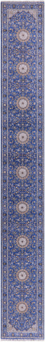 Persian Nain Hand Knotted Wool & Silk Rug - 2' 8