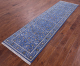 Persian Nain Handmade Wool & Silk Rug - 2' 9" X 10' 1" - Golden Nile