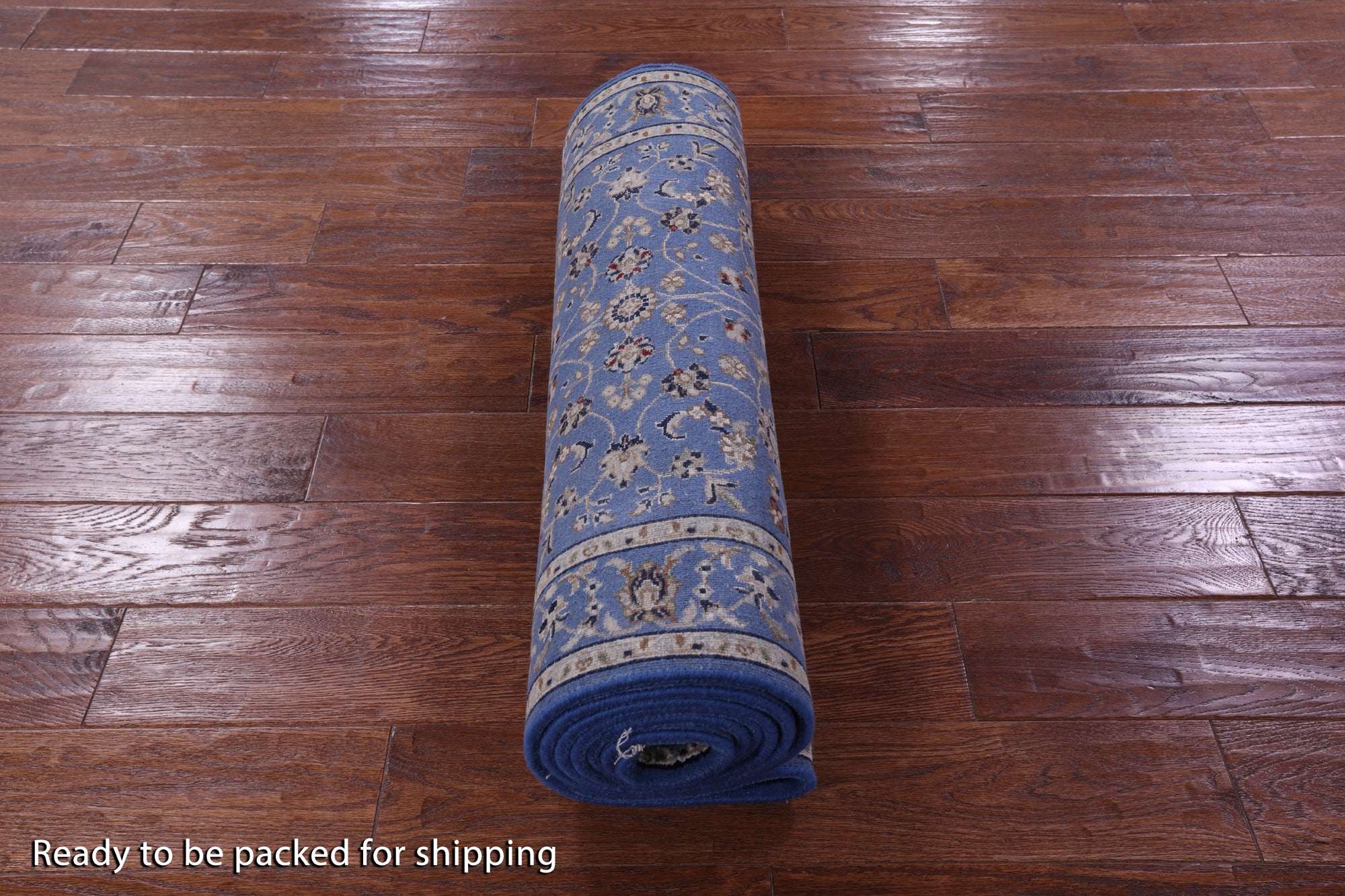 Persian Nain Handmade Wool & Silk Rug - 2' 9" X 10' 1" - Golden Nile