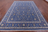 Persian Nain Hand Knotted Wool & Silk Rug - 9' 0" X 12' 1" - Golden Nile