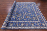 Persian Nain Hand Knotted Wool & Silk Rug - 9' 0" X 12' 1" - Golden Nile