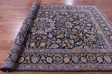 Blue Tree Of Life Persian Kashan Handmade Wool Rug - 7' 9" X 12' 2"