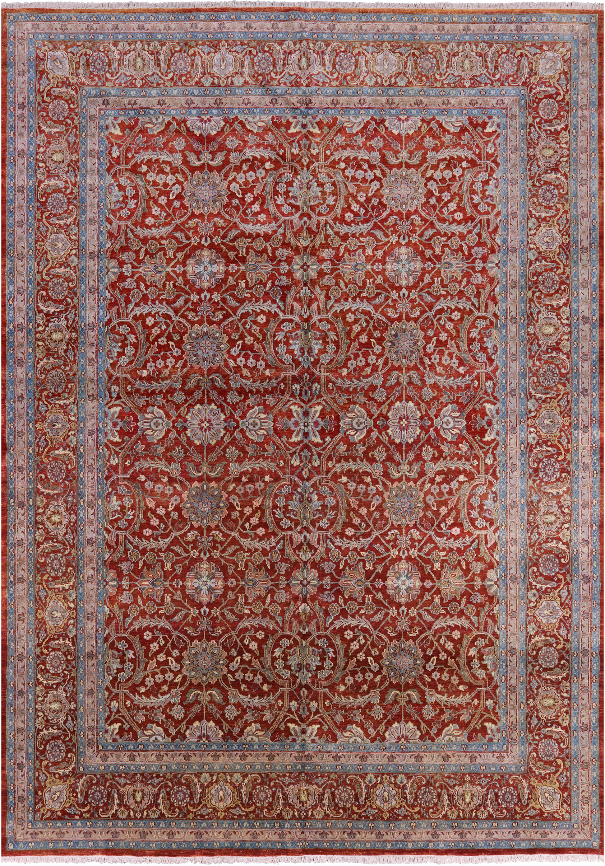 Persian Tabriz Handmade Wool Rug - 9' 1" X 12' 9" - Golden Nile