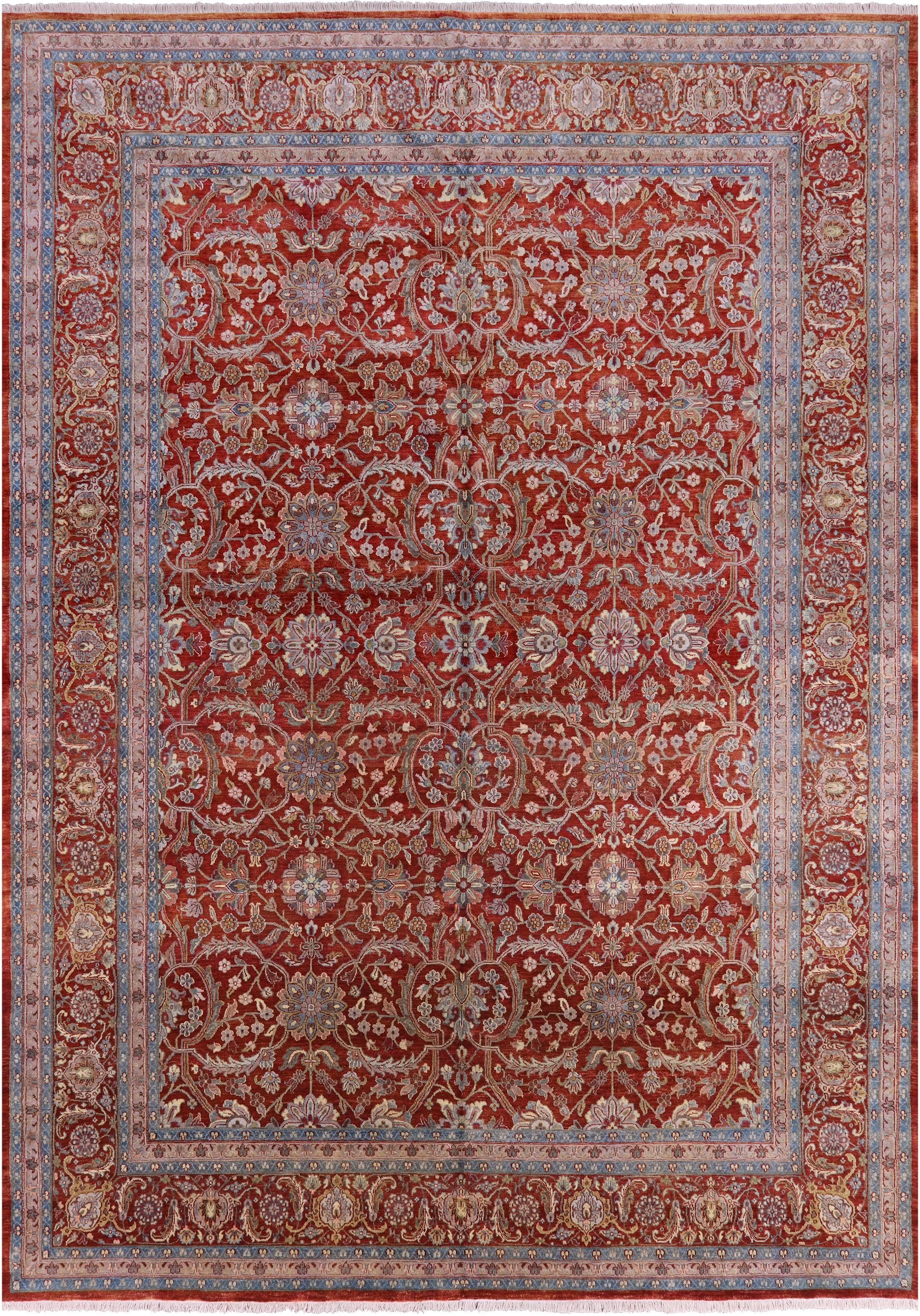 Persian Tabriz Handmade Wool Rug - 9' 1" X 12' 9" - Golden Nile