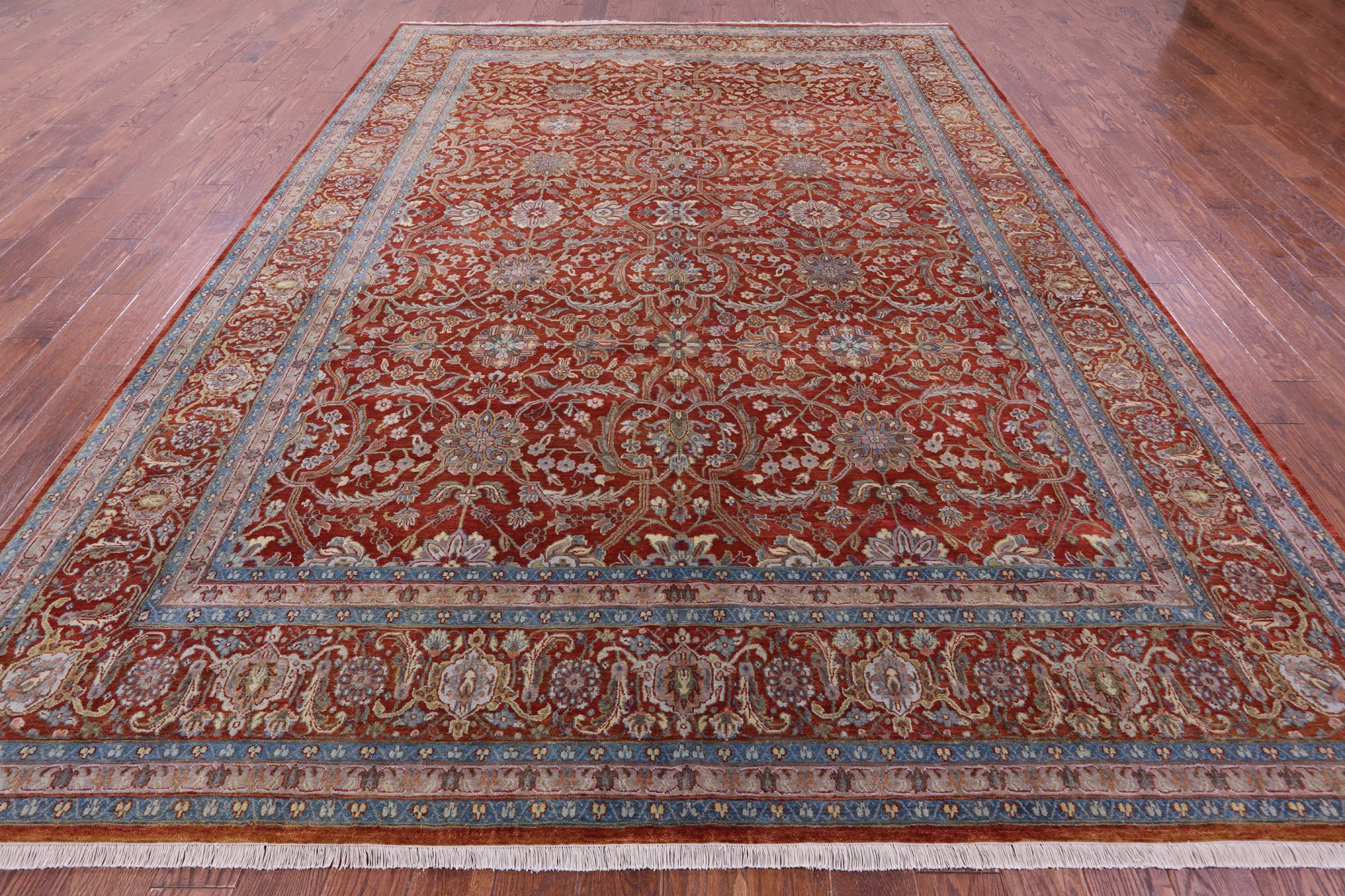 Persian Tabriz Handmade Wool Rug - 9' 1" X 12' 9" - Golden Nile