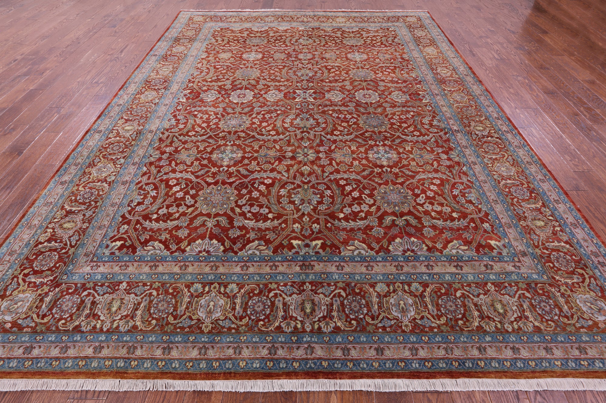Persian Tabriz Handmade Wool Rug - 9' 1" X 12' 9" - Golden Nile