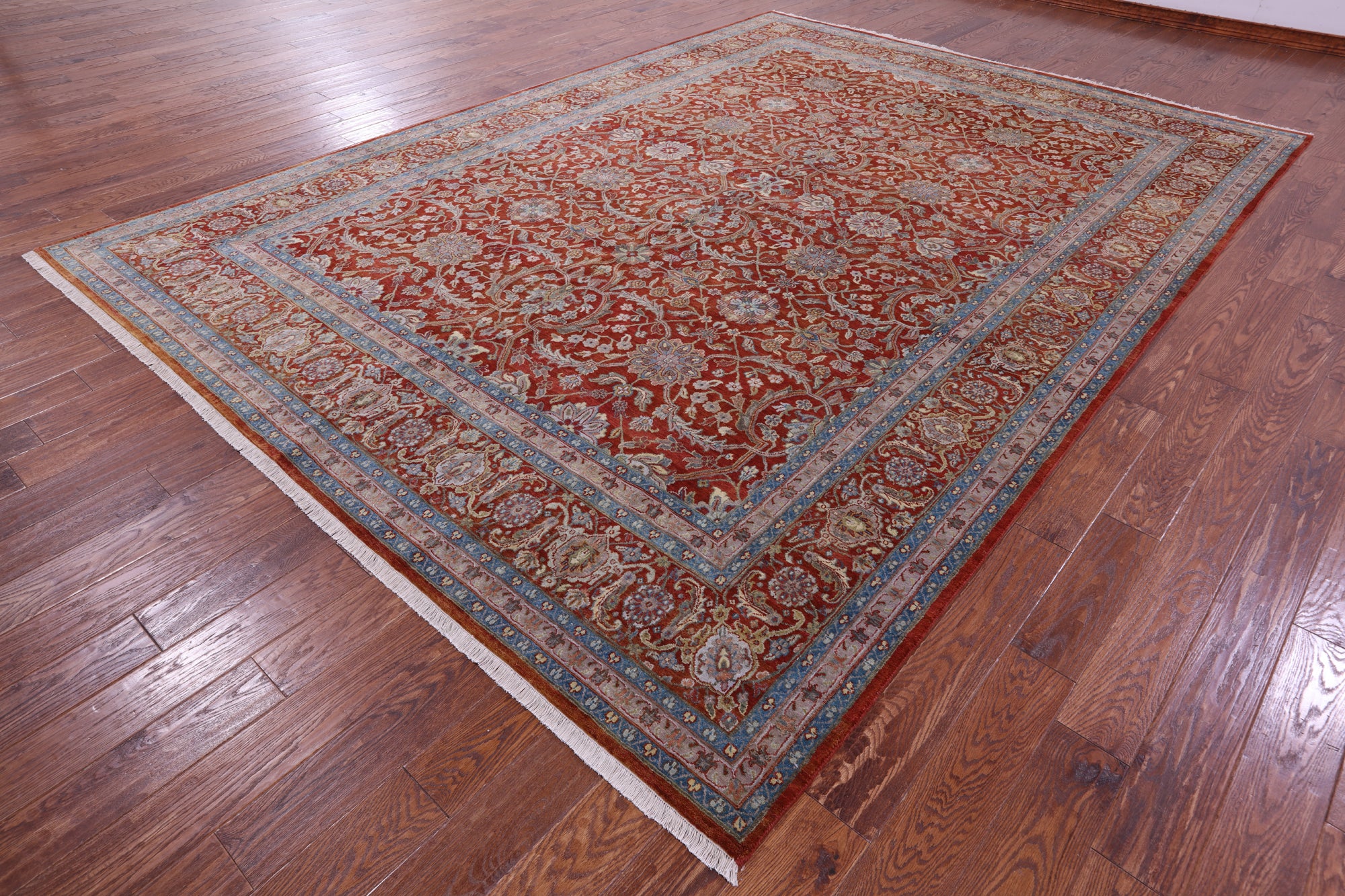 Persian Tabriz Handmade Wool Rug - 9' 1" X 12' 9" - Golden Nile