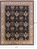 William Morris Hand Knotted Wool Rug - 9' 1" X 12' 1" - Golden Nile
