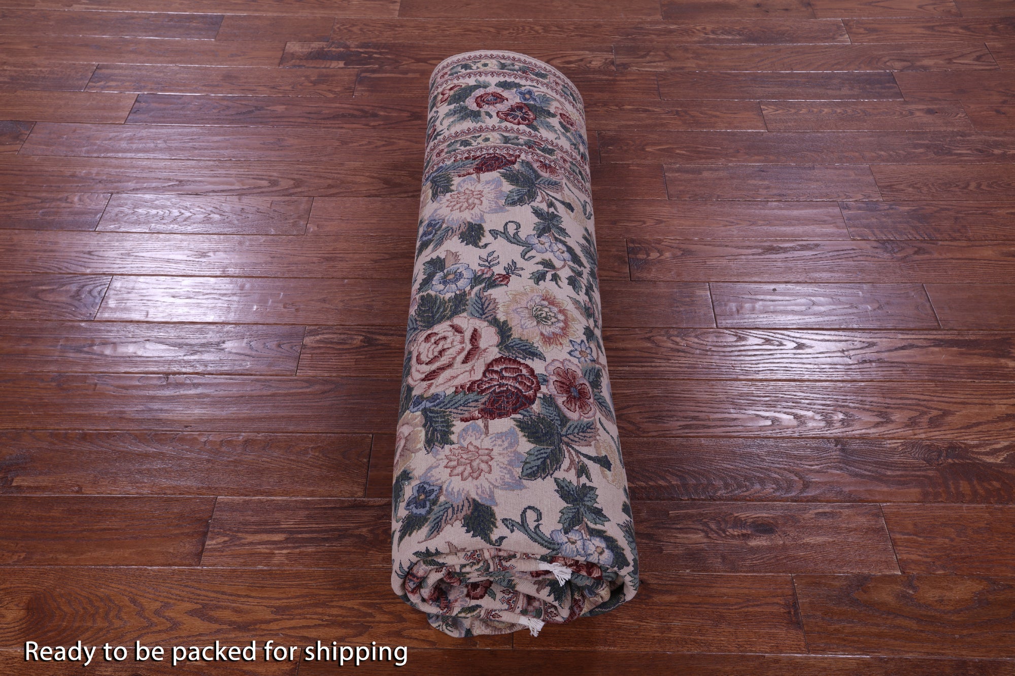 Ivory William Morris Hand Knotted Wool Rug - 8' 0" X 10' 3"