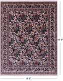 Ivory William Morris Hand Knotted Wool Rug - 8' 0" X 10' 3"