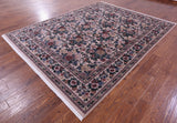 Ivory William Morris Hand Knotted Wool Rug - 8' 0" X 10' 3"