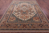 Antiqued Persian Heriz Serapi Hand Knotted Wool Rug - 8' 0" X 10' 3" - Golden Nile