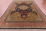 Persian Tabriz Handmade Wool Rug - 9' 0" X 12' 0" - Golden Nile