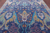Turkish Oushak Hand Knotted Wool Rug - 9' 0" X 12' 0" - Golden Nile