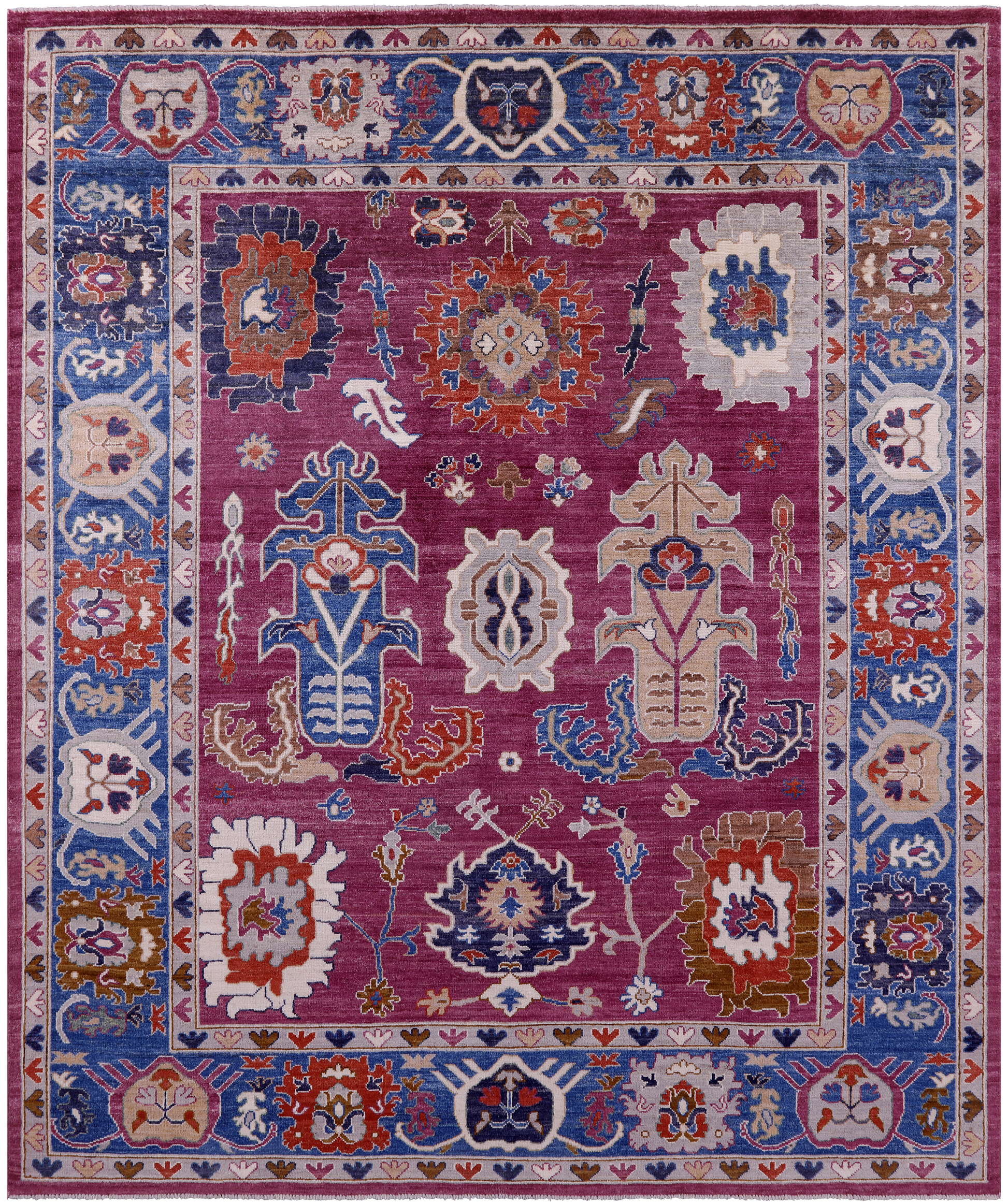Persian Fine Serapi Handmade Wool Rug - 8' 3" X 9' 9" - Golden Nile