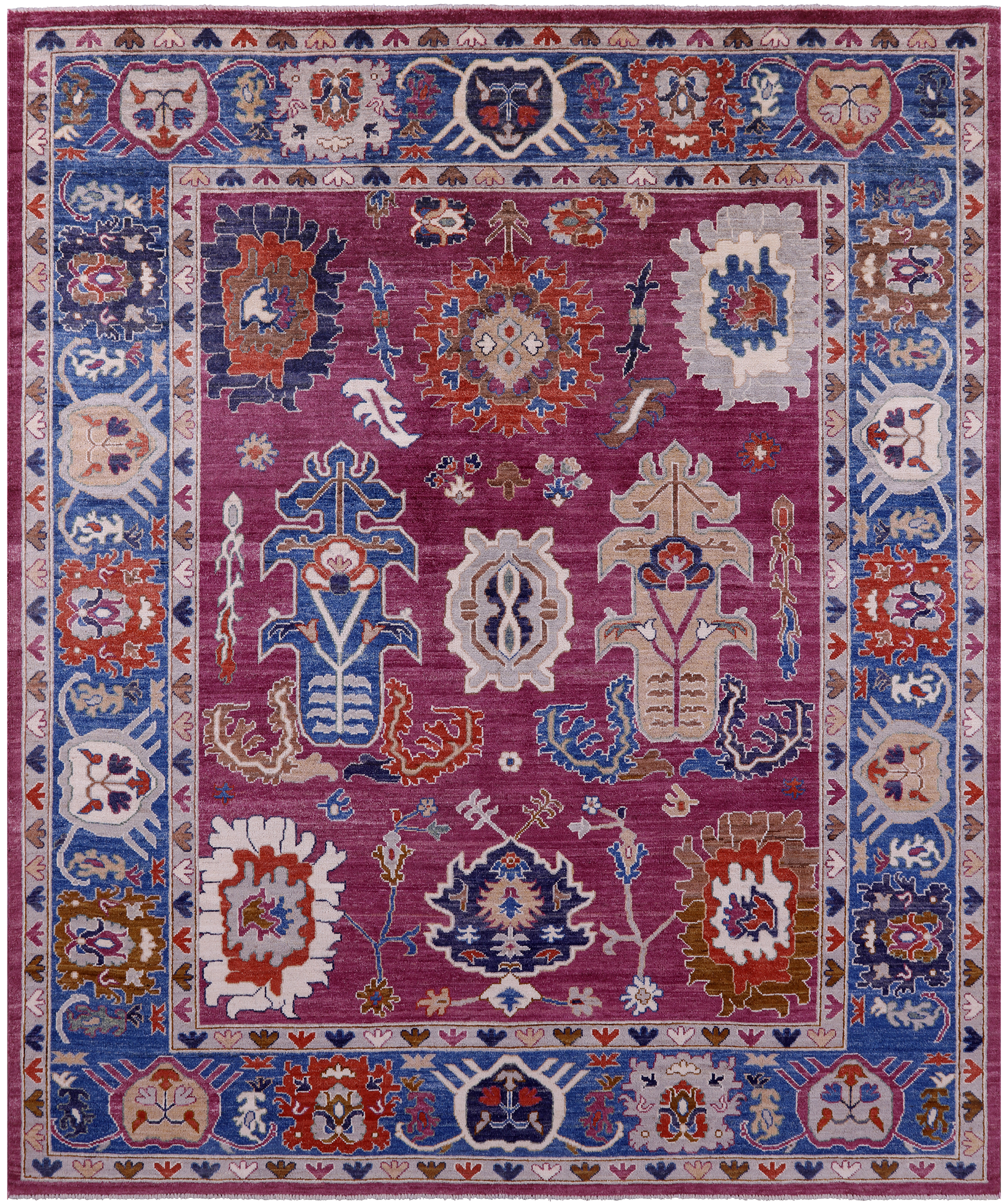 Persian Fine Serapi Handmade Wool Rug - 8' 3" X 9' 9" - Golden Nile