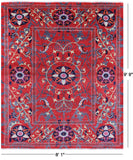 William Morris Handmade Wool Rug - 8' 1" X 9' 9" - Golden Nile