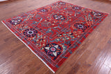 William Morris Handmade Wool Rug - 8' 1" X 9' 9" - Golden Nile