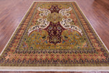 Persian Tabriz Hand Knotted Wool Rug - 8' 7" X 12' 4" - Golden Nile
