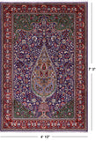 Persian Qum Hand Knotted Wool Rug - 4' 10"X 7' 3" - Golden Nile