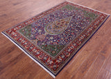 Persian Qum Hand Knotted Wool Rug - 4' 10"X 7' 3" - Golden Nile