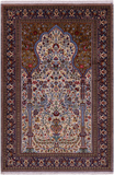 Persian Qum Handmade Wool Rug - 4' 8" X 7' 0" - Golden Nile